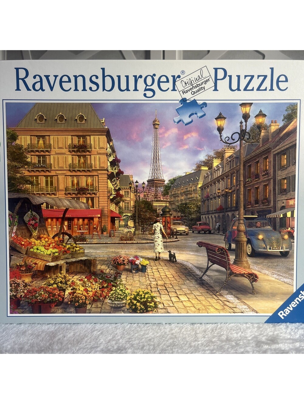 Ravensburger Vintage Paris Eiffel Tower 1500 Pc Jigsaw Puzzle ROMANTIC CITY